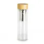 Preview: Sublimations - Glasflasche mit Teesieb & Bambusdeckel 420ml